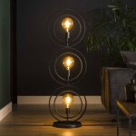 M&s - lampadaire 3 lampes 40x30x124 cm en m�tal gris fonc� - amp