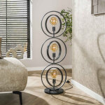 M&s - lampadaire 3 lampes 40x30x124 cm en m�tal gris fonc� - sybil