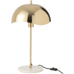 M&s - lampe de table ronde 30x30x56 cm en m�tal dor� et marbre