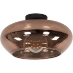 M&s - plafonnier rond 40x22 cm en verre cuivr�