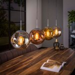 M&s - suspension en verre dor�, cuivr�, chrom� et m�tal avec ampoules - amp