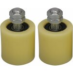 M12 48 x 50mm roue de guidage de roulement  rouleaux en acier pp avec insert de roulement 6201 pour ...