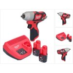 M12 biw38 - 202 cl  choc sans fil 12 v 135 nm 3 / 8 + 2x batterie 2, 0 ah + chargeur - milwaukee