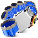 M14 20 / 35 / 40 / 45 / 50 / 68mm + 2�125mm disque diamant�e foret � carrelage kit pour meuleuse d'angle ...