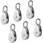 M15 poulie simple en acier inoxydable 304, 15mm seul poulies bloc rouleau, grue pivot crochet lisse fil ...