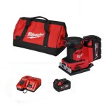 Milwaukee - m18bqss - 502b ponceuse vibrante 1 / 4  18v 2x5. 0ah batteries en sac de transport - 4933479967 ...