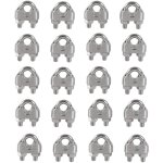 M4 serre - c�bles etrier u boulon clip de c�ble 304 acier inoxydable selle de pince de c�ble c�ble m�tallique ...