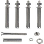 M6x100mm boulons � expansion hex vis d'expansion acier inoxydable 304 cheville beton lourd devoir ancrages ...