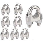 M8 serre - cbles etrier u boulon clip de cble 304 acier inoxydable selle de pince de cble cble mtallique ...