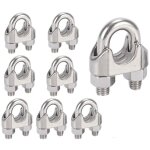 M8 serre - c�bles etrier u boulon clip de c�ble 304 acier inoxydable selle de pince de c�ble c�ble m�tallique ...