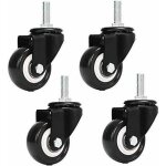 Serbia - m8x25mm 4 pices de support de charge 240 kg chariot roulette tournante pu meubles poudre remplacemen ...