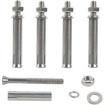 M8x80mm boulons � expansion hex vis d'expansion acier inoxydable 304 cheville beton lourd devoir ancrages ...