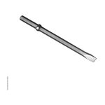 Burin emmanchement hex 25x108 490mm