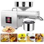 Machine automatique  expulser l'huile acier inoxydable extracteur d'huile noix graines presse  huile ...
