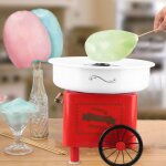 Machine  barbe  papa chariot, design de style rtro, fete foraine anniversaire enfant - rouge - aqrau ...