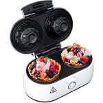 Machine  bols de gaufres 1400w - adler ad3062 gaufrier pour desserts sucrs et tartelettes sales - ...