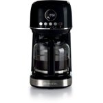 Machine � caf� filtre moderne ariete 1396 base chauffante pour caf� am�ricain �cran lcd noir