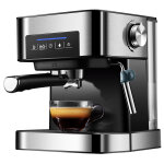 Decdeal - machine  caf italienne corps en acier inoxydable 850 w 1, 6 l rservoir d'eau 20 bar mnage ...