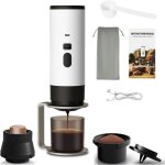 Machine � caf� portable, machine � expresso �lectrique 15 bars 2 en 1 machine � caf� de camping compatible ...