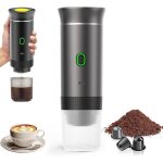 Machine � caf� portable de voyage, chauffage rapide 3 en 1 cafetiere portable 12v, auto - chauffage de ...