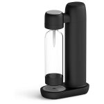 Machine � eau gazeuse avec pet bouteille 1l sans bpa noir, auto - d�charge de pression ouverture silencieuse, ...