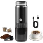 Machine � expresso �lectrique portable avec un seul bouton, 4 voyants d'alimentation, rechargeable sans ...