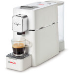 Machine  expresso polti coffea s15w, avec kit de 54 dosettes e. s. e, blanc, design, rservoir 850ml ...