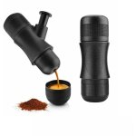 Houhence - machine  expresso portable, mini machine  caf de voyage manuelle, cafetire de voyage extra ...