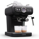 Klarstein - machine  expresso porte - filtre avec mousseur  lait mini machine  expresso rtro 12 l ...