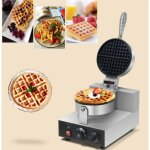 Machine � gaufres rond antiadh�sive appareil � gaufre contr�le de la temp�rature et du temps