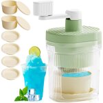 Machine � glace ras�e manuelle, broyeur � glace manuel avec bac � glace congel� et plaque, manuel broyeur ...