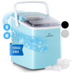 Klarstein - machine a glacons pour la maison, capacit de 2l, fabrique rapidement jusqu' 12kg de glacons, ...