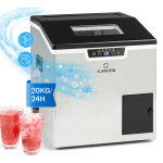 Klarstein - machine a glacons pour la maison, capacit de 3l, fabrique rapidement jusqu' 20kg de glacons ...