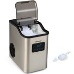 Costway - machine  glaons nugget ice 24kg en 24h, recharge d'eau 2 faons, panneau de contrle tactile ...
