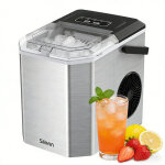 Machine � gla�ons petite � poign�e - autonettoyante, panier & pelle inclus, 9 gla�ons / 6min & 12 kg ...