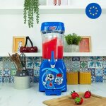 Machine � granit� - slush puppie - 1l - fabrication en 20 minutes - couleur bleu - sirops en option