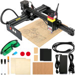 Graveur laser portable 7, 5' x 6, 7' grande zone de gravure 4, 5 w machine gravure laser 6000 mm / min ...