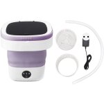 Machine  laver portable, mini lave - seau portable de 7, 5 l, machine  laver pliable avec essorage ...