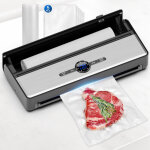 Machine mise sous vide, - 85kpa, 7 modes, coupeur int�gr�, appareil mise sous vide alimentaire, inoxydable, ...