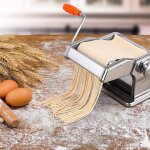 Machine à pâtes, 6 réglages d'épaisseur, pour pâtes maison, spaghetti, lasagnes ou croûte de boulettes ... Machine à pâtes, 6 réglages d'épaisseur, pour pâtes maison, spaghetti, lasagnes ou croûte de boulettes ...