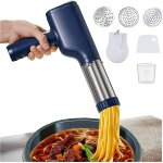 Machine à pâtes électrique sans fil, automatique, portable, avec 3 moules Machine à pâtes électrique sans fil, automatique, portable, avec 3 moules