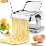 Machine � p�tes fraiches, laminoir � p�tes manuelle, machine � p�tes manuel en acier inoxydable, machine ...