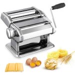 Machine à pâtes laminoir à pâtes en acier inoxydable pour tagliatelle / spaghettis / lasagnes / ravioles ... Machine à pâtes laminoir à pâtes en acier inoxydable pour tagliatelle / spaghettis / lasagnes / ravioles ...