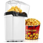 Machine � pop corn, 1200w air chaud sans gras huile popcorn maker, fonctionnement � un bouton, pr�t en ...