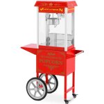 Machine à pop - corn avec voiture - conception rétro - 150 / 180 ° c - red royal catering Machine à pop - corn avec voiture - conception rétro - 150 / 180 ° c - red royal catering