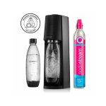 Sodastream - machine a soda machine a soda et eau gazeuse terra noire + 2 bouteilles compatibles lave ...
