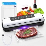 Machine sous vide alimentaire puissante de 75 kpa, scelleuse automatique 6 en 1 pour la conservation ...