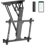 Support de plafond �lectrique maclean pour tv, support tuya, max vesa 600x400, pour murs inclin�s, t�l�command ...