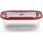 Magic vac conteneur sous - vide acier inoxydable rouge