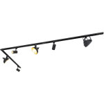 Magnax - systme sur rail spot luminaire plafond, plafonnier compatible pour led - 3 lumire - l 285. ...